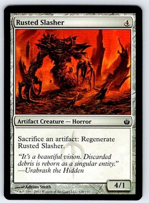 Rusted Slasher - MBS #128 Mirrodin Besieged Regular LP