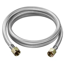 6FT Braided Propane Hose Extension - 3/8 inch Female Flare Fittings on Both E...