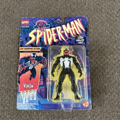 Spider-Man Animated Series Venom action figure Jaw Chomping! 1994 ToyBiz NEW
