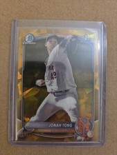 2025 Bowman Chrome Jonah Tong Gold Sapphire 39/50