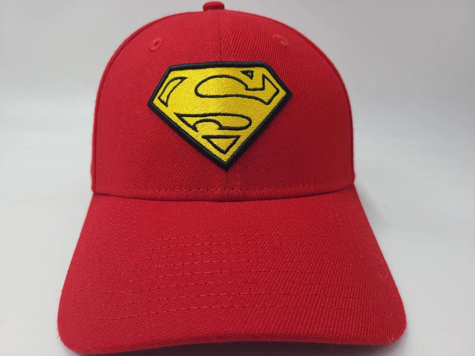 Superman DC Comics New Era 39Thirty Flex Ajustado M-L Gorra Gorra Superhéroe Hombres Rojo Foto 2 de 4