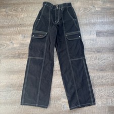 BDG Urban Outfitters Slouchy Black Skate Jeans Cargo Pants Size 27