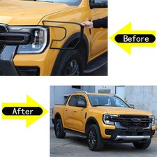 Fits 2023-2026 Ford Ranger Xl Xlt Headlight Frame Trim Cover Matte Black Abs Fits 2023-2026 Ford Ranger Xl Xlt Headlight Frame Trim Cover Matte Black Abs