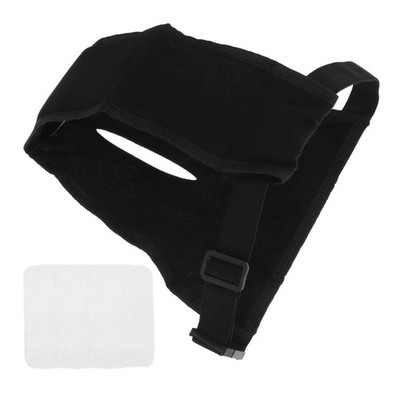 Washable Female Dog Period Pants Black Cotton with Replaceable Leak Proof Pads