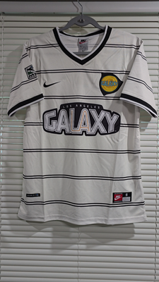 銀タグ 90s ロサンゼルスギャラクシー　ユニフォーム LA 97-98 LA GALAXY 97/98 AWAY - Retro - White - Football Soccer - Large