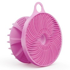 2 in 1 Shower Brush, BEAUTAIL Silicone Body Scrubber Lilac, Type2-lilac 1 Pc
