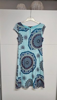 Comma Sommerkleid Türkis Größe 38