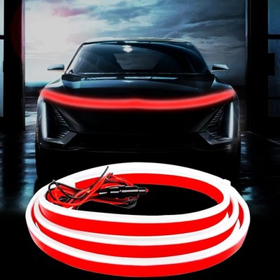 Auto Haube LED Streifen 70 Zoll Rot Dynamic Scan Start-up Effekt