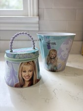 Hannah Montana Collectors Tin Purse And Bucket