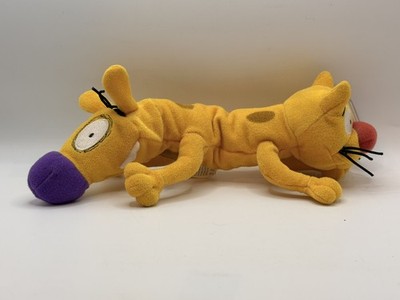 Vintage Nickelodeon CatDog Star Beans Plush Stuffed Animal Toy Mattel 1999