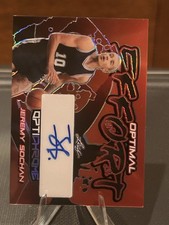 2023 Leaf OptiChrome Optimal Effort Autograph Jeremy Sochan #OE-JS1 1/4 (Auto)