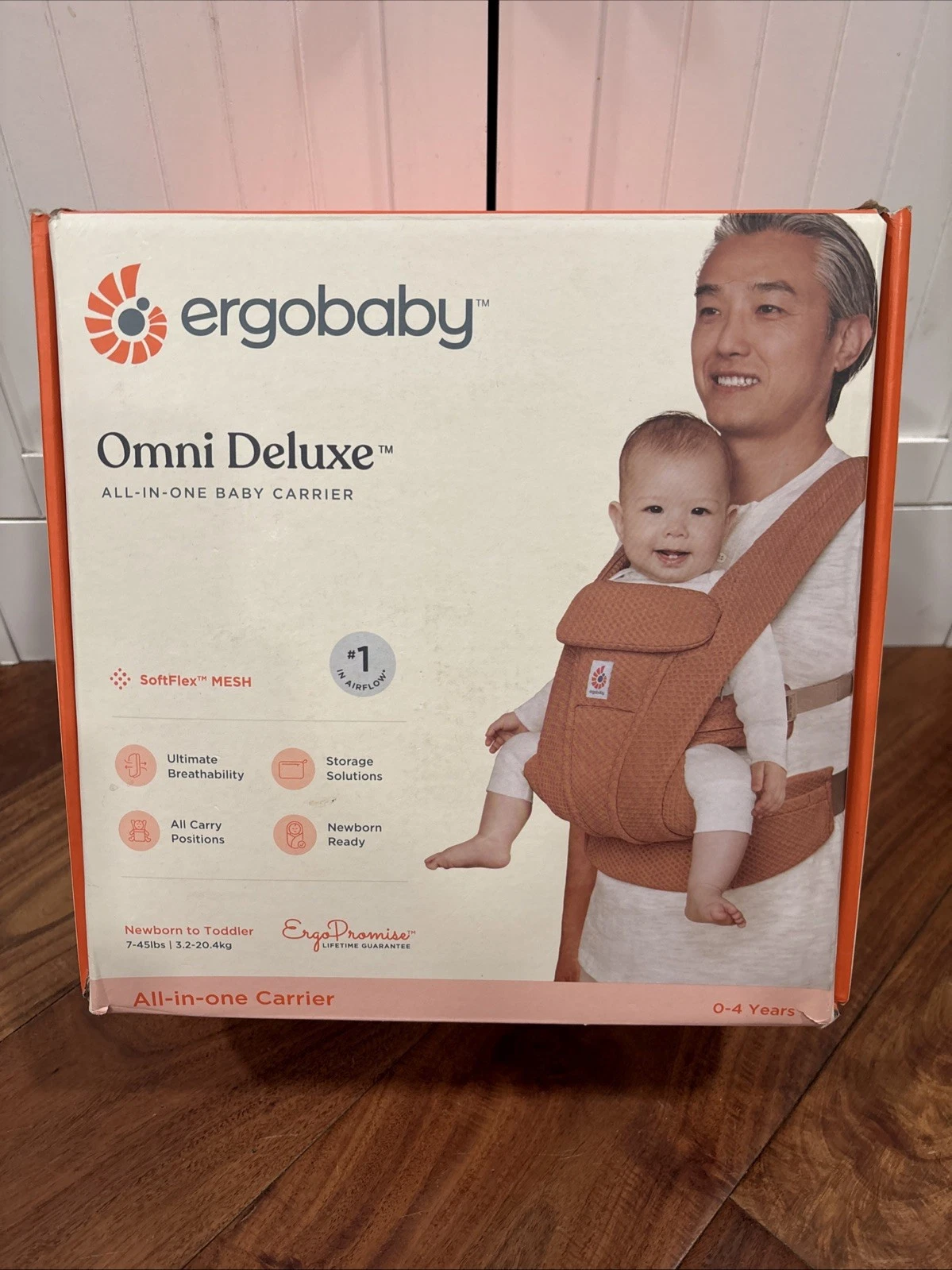 Ergobaby Omni Deluxe Mesh All-in-One Baby Carrier- Crayon Clay