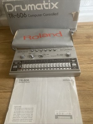 Roland TR-606 Drumatix Vintage Drum Machine Boxed + Anleitung + Tragetasche