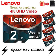 Carte Mémoire Micro SD 128, 256, 512 Go 1, 2 To + Adaptateur Haute Capacité