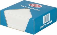 PattyWax Heavyweight P55 Paper Patty Paper White 5.5" L x 5.5" W | 1000/Case