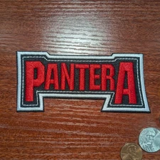 Pantera Patch Heavy Metal Rock Band Music Hell Cowboy Embroidered Iron On 2x4.5"