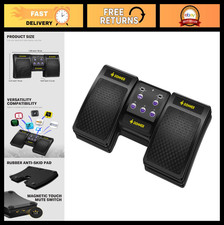 Wireless Bluetooth Page Turner Pedal for iPad, Tablets, Phone - Rechargeable Foo