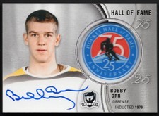 2018-19 The Cup Hall Of Fame Anniversary 75/25 Autograph Auto #HOF-BO Bobby Orr
