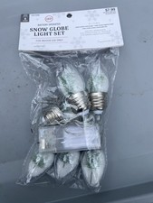 HOBBY LOBBY SNOW GLOBE BATTERY OPERATED LED LIGHT SET (8 total)