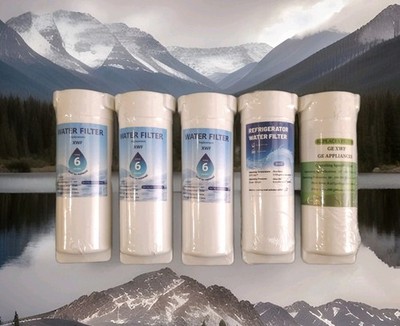 Waterdrop XWF Replacement For GE  XWF Refrigerator Water Filter, Pack of 5