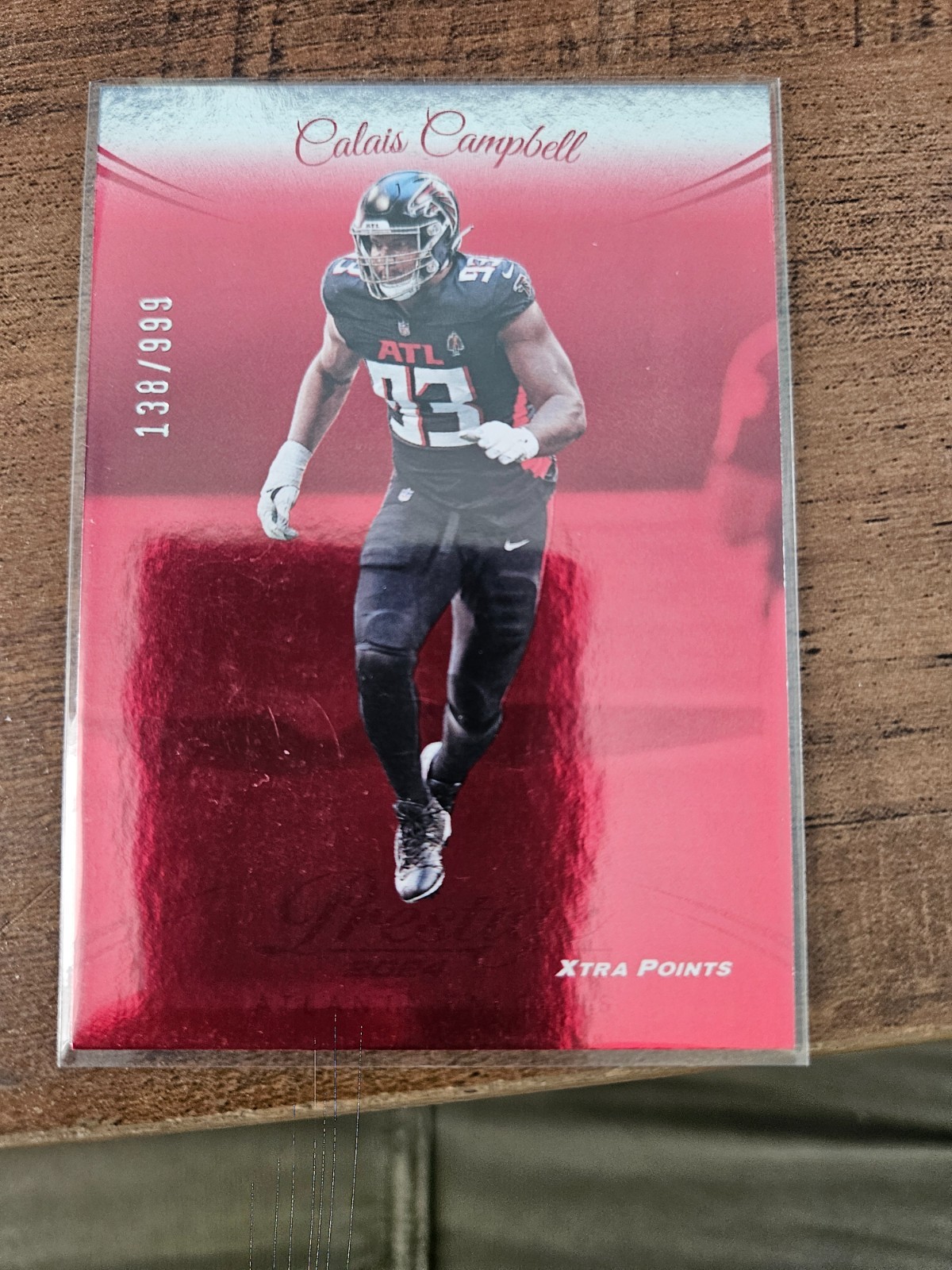 2024 Panini Prestige - Calais Campbell #16 Xtra Points Red /999