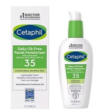Cetaphil Daily Oil-Free Face Moisturizer SPF 35 for Sensitive Skin 3oz