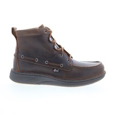 Justin Boots Mocc Toe Lacer JM450 Mens Brown Leather Casual Dress Boots