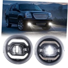 LED Fog Lights Fits for 07-14 Tahoe Suburban Yukon Avalanche, 14-17 Silverado