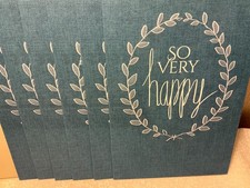 THANK YOU RSVP GREETING CARDS New w/Envelopes LOT 6 "SO VERY HAPPY THANKS TO YOU
