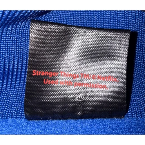 Stranger Things Costume WSQK Satin Bomber Jacket • 80s Hawkins Radio Cosplay XL image 7