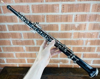 Oboe J R Lafleur & Son London Vintage Wooden Woodwind Instrument with Hard Case