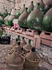 Lotto Damigiane In Vetro da 54 Litri 10 Litri  5 Litri Per Vino Circa 100 Pezzi