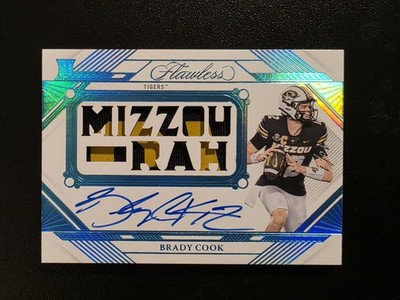 2025 Brady Cook Flawless 1/1 National Treasures Rookie Patch Auto On Card RC NFL