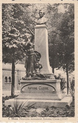 AK Mons. Nouveau Monument Antoine Clesse (1932)