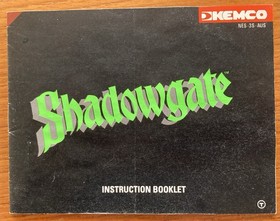 NES ~ SHADOWGATE ~ Nintendo NES-3S-AUS Game Cart + Sleeve + Inst + Box Pal A