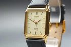 [Exc+5] Vintage SEIKO Spirit 5E31-5B60 Tank Gold Dial 26mm Quartz Men’s Watch