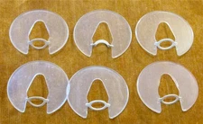 6 VTG Christmas C7 NOMA Plastic Candolier Smooth Halos CardBoard Rings B