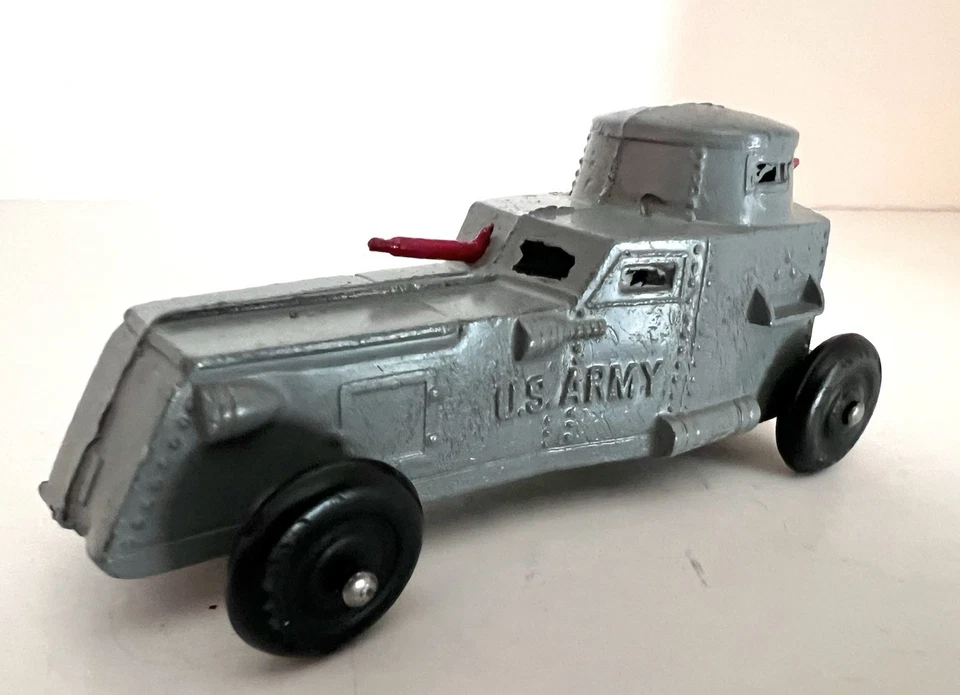 TOOTSIETOY - 1940's U.S. ARMY ARMORED CAR - GRAY - VERY GOOD - MUST SEE ITEM! - Image 2 of 4