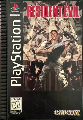 PS1 / Sony Playstation 1 - Resident Evil US mit OVP / Big Box OVP beschädigt