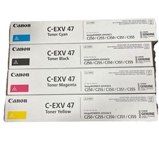 Genuin Canon C-EXV 47 4 Colours Toners Multipack  - Yellow Black Magenta Cyan 