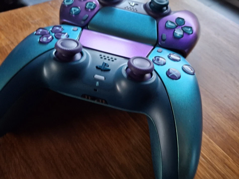 PlayStation 5 DualSense Wireless Controller - Chroma Indigo Teal Hybrid Jokers  - Image 3 of 4