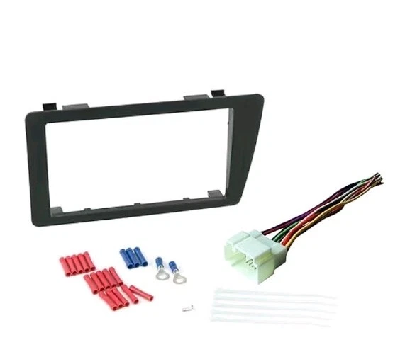 Kit de tablero Honda Civic 2001 2002 2003 2004 2005 instalación estéreo doble Din con cables Foto 4 de 4