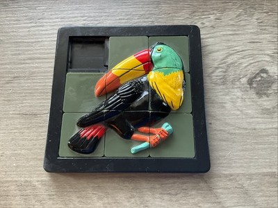 Damert Company 3D Slide Puzzle Vintage 1993 Toucan Bird 4” | eBay