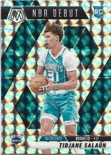 2024-25 MOSAIC TIDJANE SALAUN NBA DEBUT SILVER PRIZM REFRACTOR ROOKIE CARD