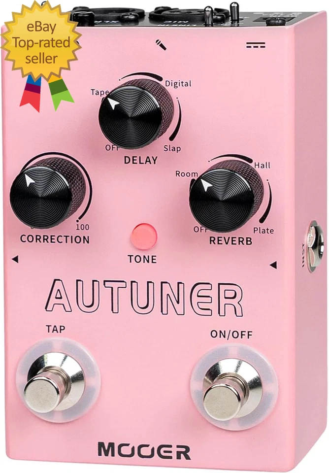 Autuner Vocal Effects Processor Voice Pedal Pitch Correction Reverb Delay Guitar - Image 2 of 4