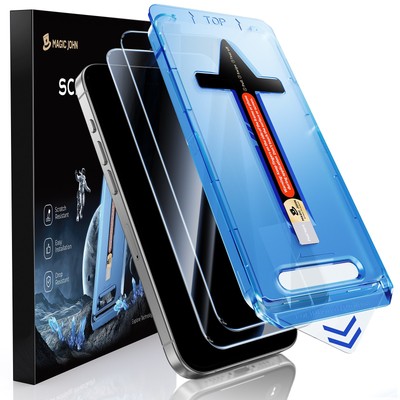 MAGIC JOHN Tempered Glass Screen Protector For iPhone 17 16 15 14 13 12 11ProMax