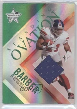 2007 Leaf Rookies & Stars Standing Ovation Green Materials /150 Tiki Barber 0k0