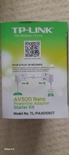 TP-LINK AV500 Powerline Adapter with AC Pass Through Starter Kit (TL-PA4010PKIT)