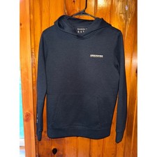 Abercrombie Kids Black Hoodie Pullover Sweatshirt Text Logo Kids Size 13/14