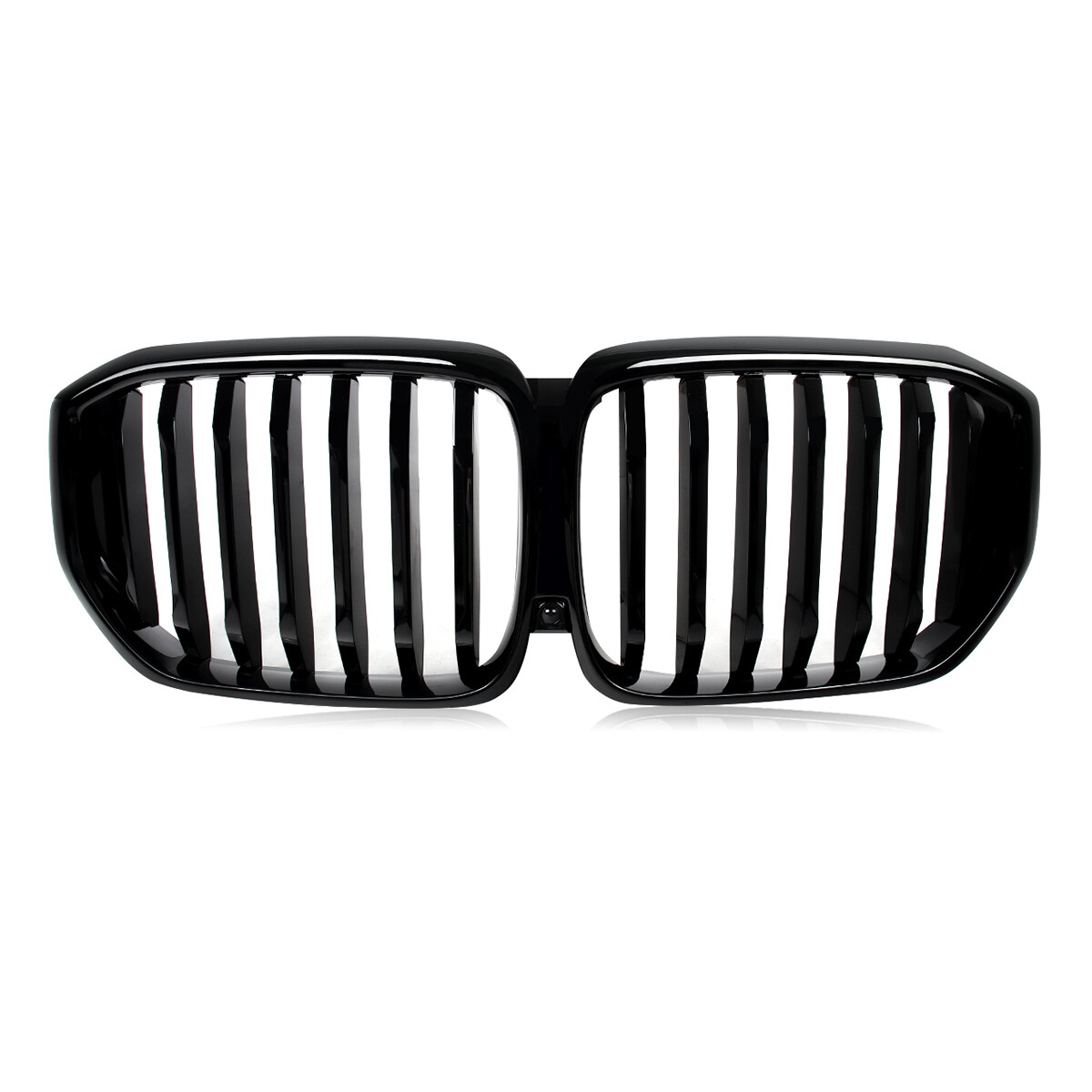 For BMW X5 G05 LCI 2023-2025 Front Kidney Grille Grill Single Slat Glossy Black